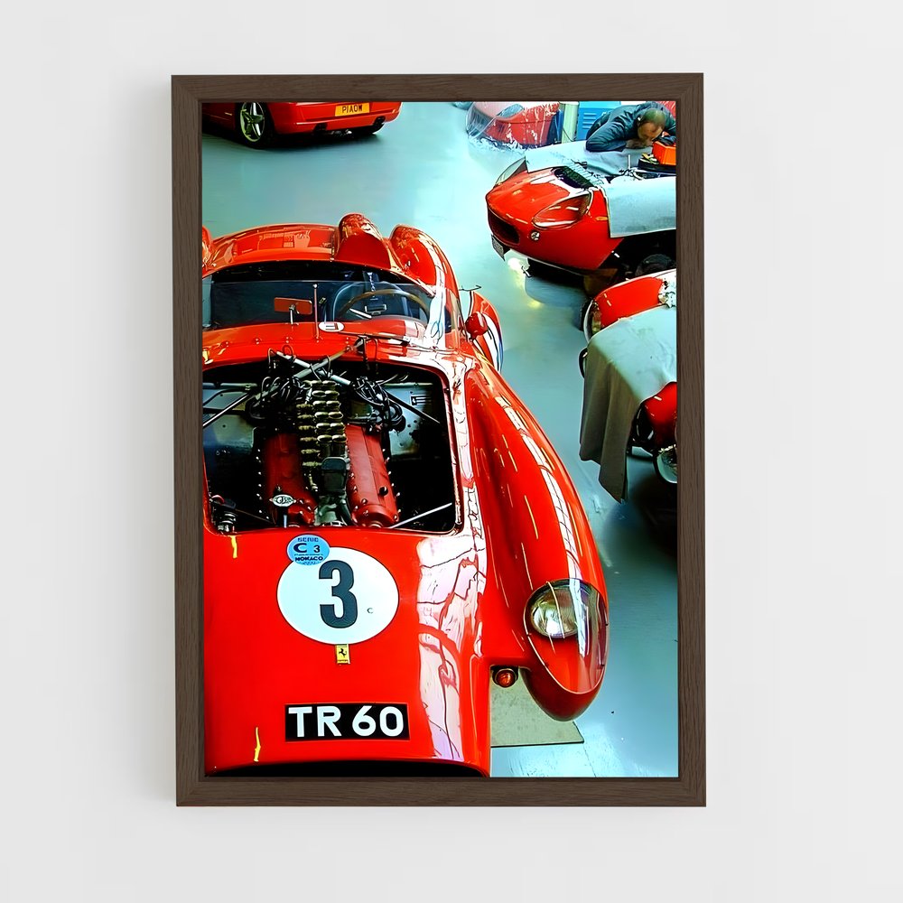 Poster Testa Rossa Garage – affiche Ferrari (vue 5)